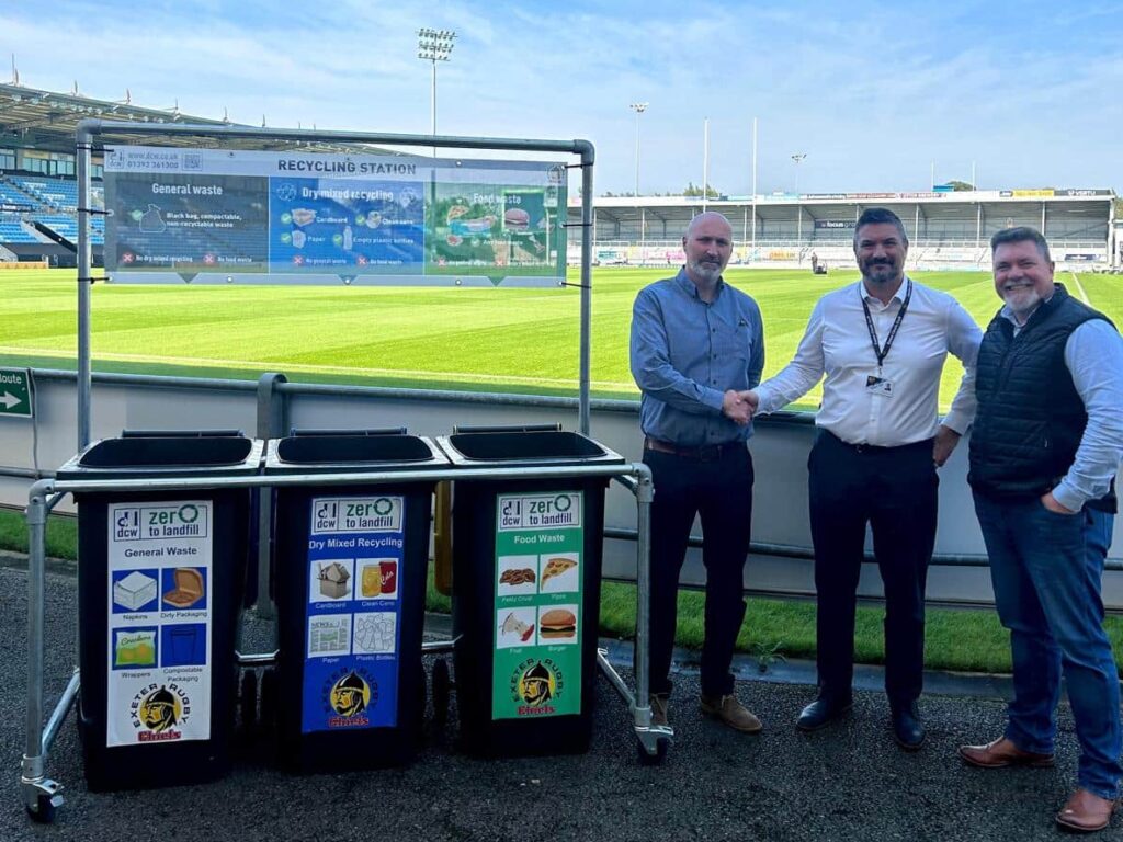 DCW teams up with the Exeter Chiefs to champion new recycling and sustainability initiatives